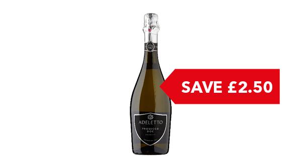 SAVE £2.50 | Adeletto Prosecco 75cl
