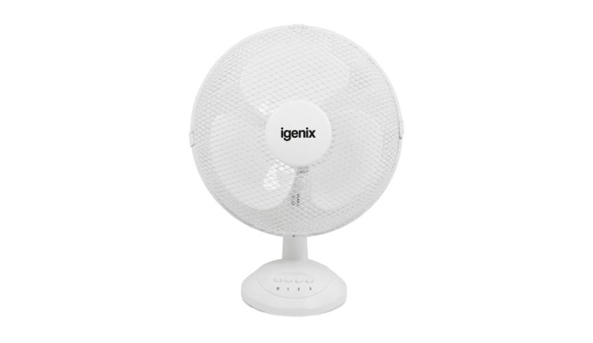 Ingenix 12” desk fan (white)