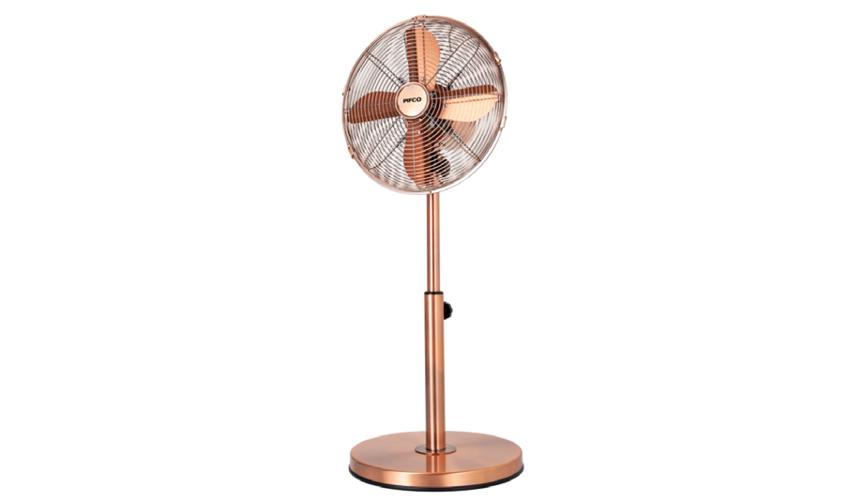 Picfo 12” metal pedestal fan (copper)