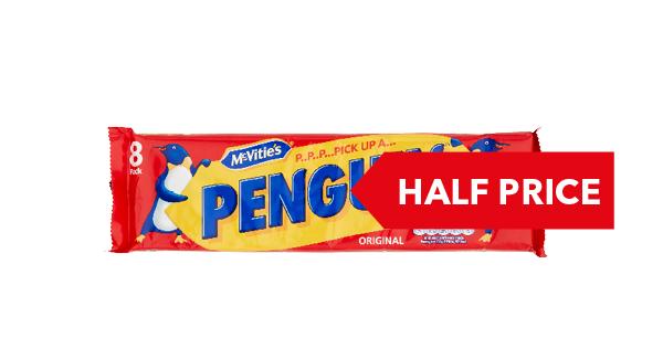 HALF PRICE | McVities Penguin 8 pack