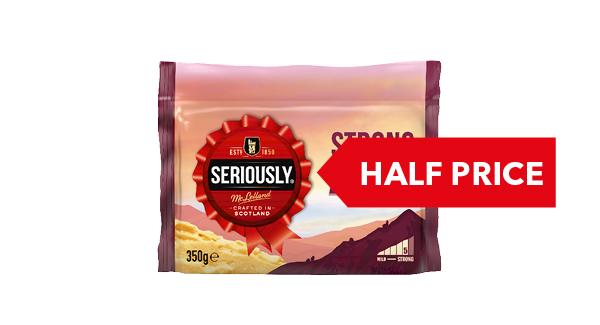 HALF PRICE | Seriously Strong Cheddar 300g-350g