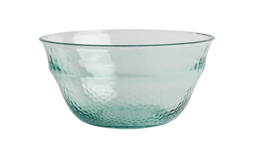 Recycled glass effect salad bowl