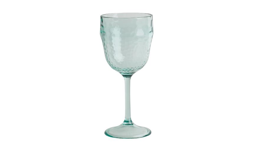 Recycled glass effect wine glass