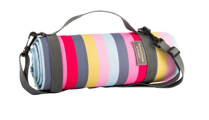 Gardenia picnic blanket stripe 150 x 135cm