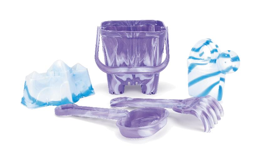 Yel medium marble bucket set