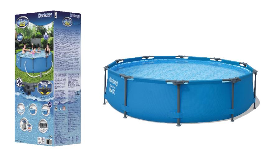 10”x 30” steel pro frame pool set