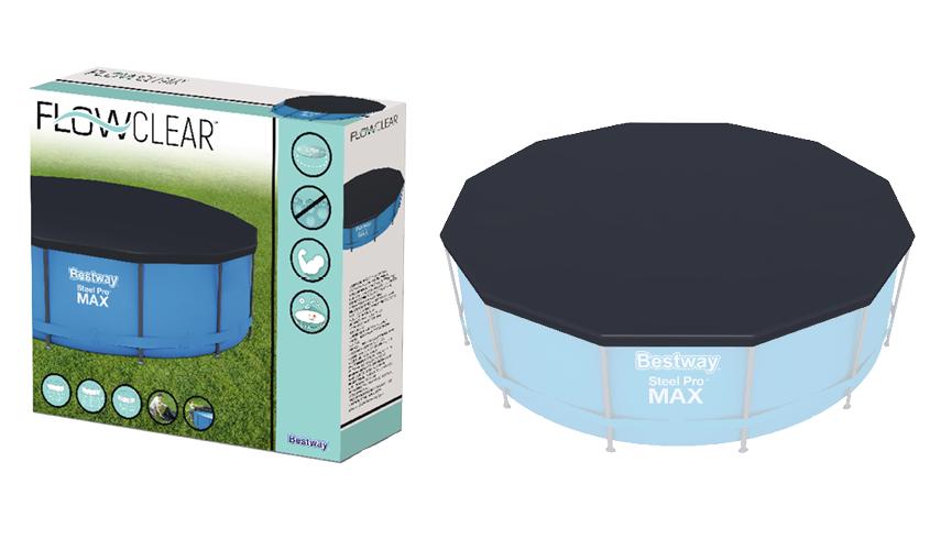 12’ steel frame pool cover