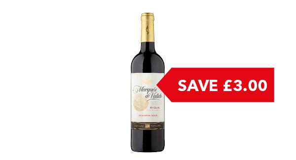 SAVE £3.00 | Marques De Valido Rioja Reserva 75cl