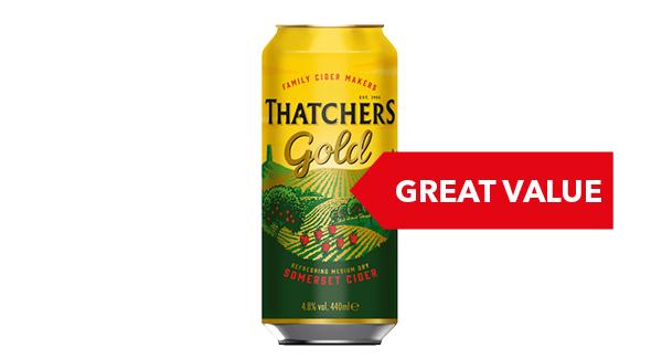 GREAT VALUE | Thatchers Gold Cider 10x440ml