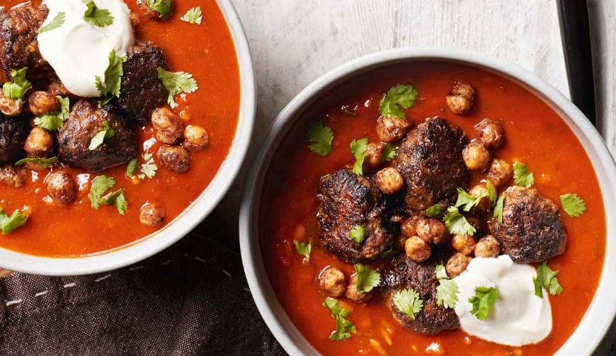 Mexican meatball Soup