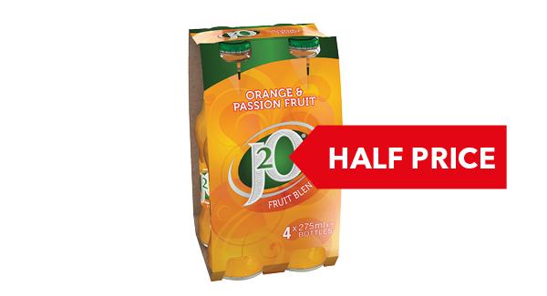 HALF PRICE | Britvic J2O 4x275ml