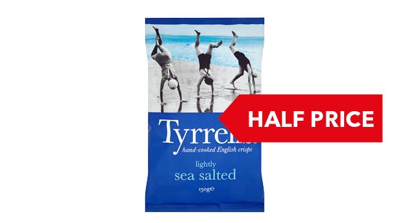 HALF PRICE | Tyrrell's Potato Crisps 150g