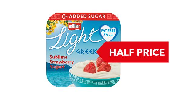 HALF PRICE | Müller Light Greek Style 4x120g