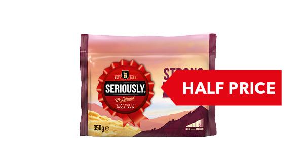 HALF PRICE | Seriously Strong Cheddar 300g/350g