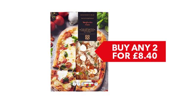 BUY ANY 2 FOR £8.40 | Co-op Irresistible Pizza 450g-510g