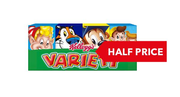 HALF PRICE | Kellogs Variety 8s