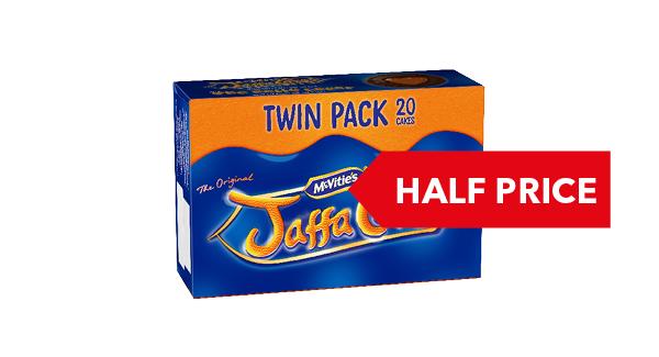 HALF PRICE | McVities Jaffa Cakes Twin Pack