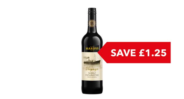 SAVE £1.25 | Hardy's Voyage Shiraz 75cl