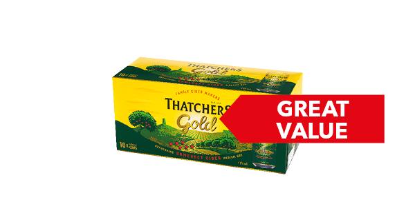 GREAT VALUE | Thatchers Gold 10x440ml