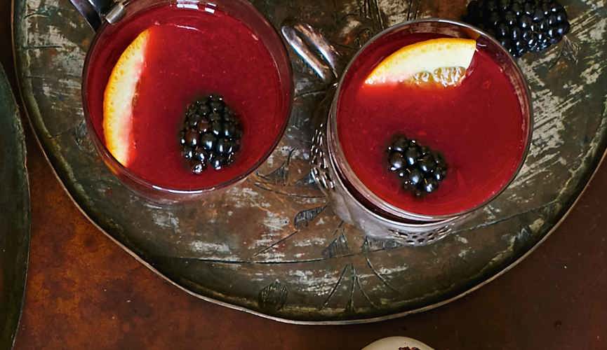 Mulled midnight magic mocktail