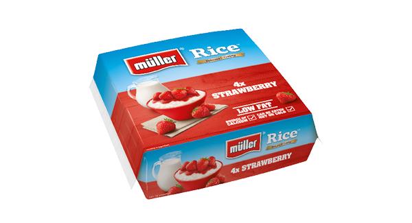 BUY ONE GET ONE FREE | Müller Rice Strawberry 4x180g