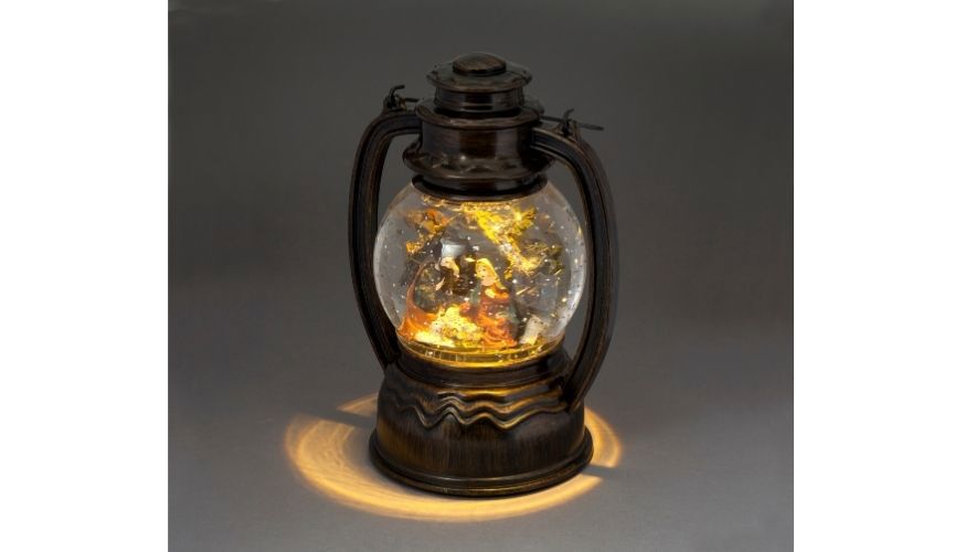 19.7cm water round lantern battery operated IF03251