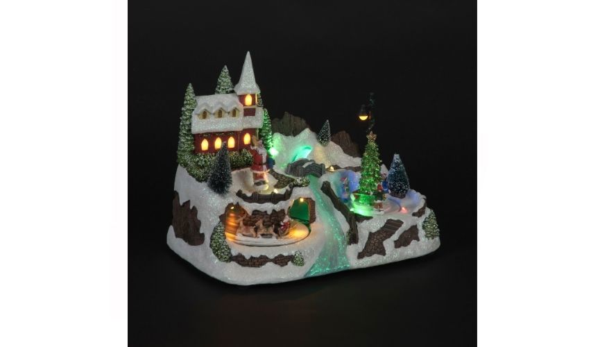 23.5cm church w/rotating battery operated IF03351
