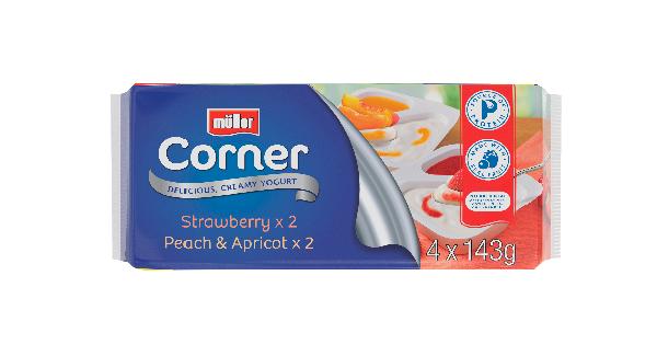 HALF PRICE | Müller Fruit/ Crunch Corner 4 Pack