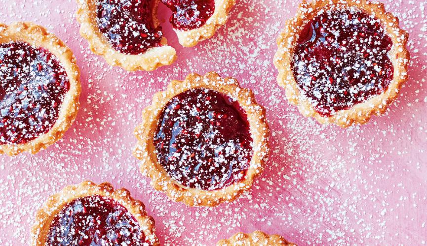 Mini fruit and jam tarts
