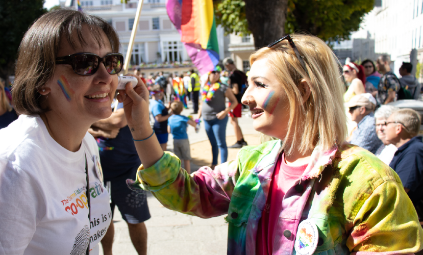 Louise at CI Pride in 2019