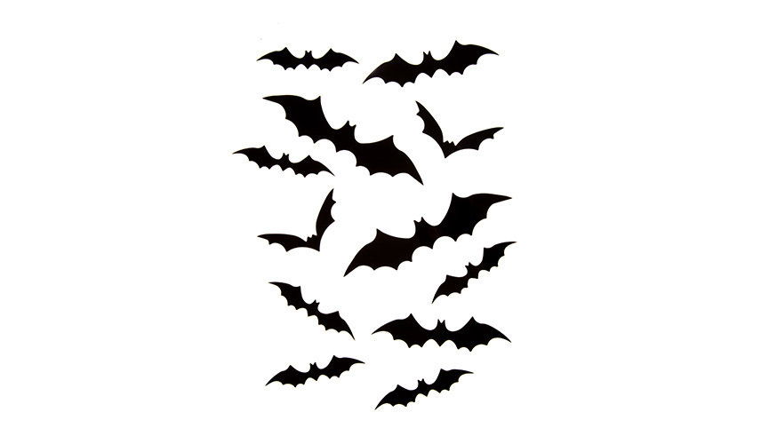 Module - 12 piece - 3D Bat Decorations (8cm to 16cm)