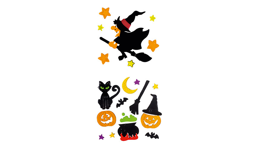 Module - Gel Window Sticker Witches (Assorted)