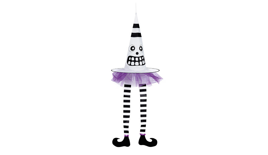 Module - White Witch Hat and Leg Wind Spinner (1.1m)