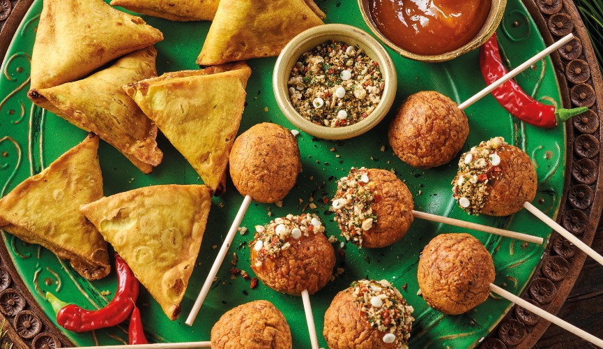 Module - Chicken Curry Samosas and Chicken Tikka Lollipops