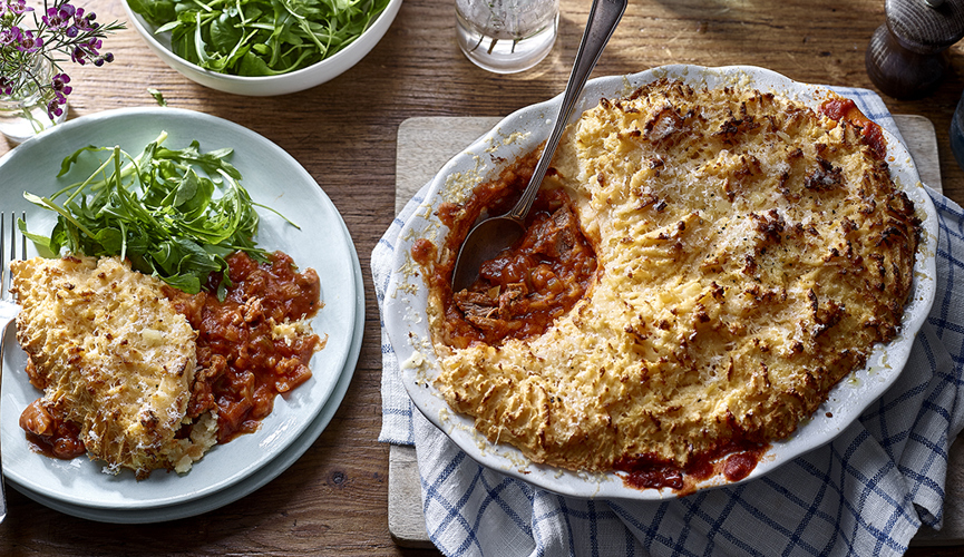 Leftover lamb shepherd's pie