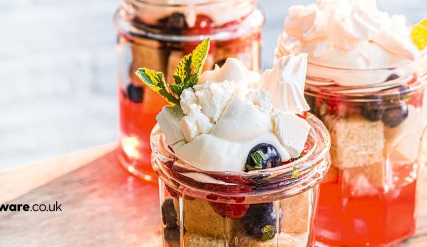 Red, white & blue trifles