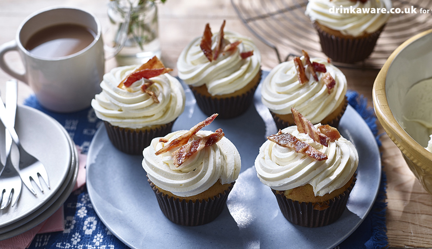 Bacon & bourbon cupcakes