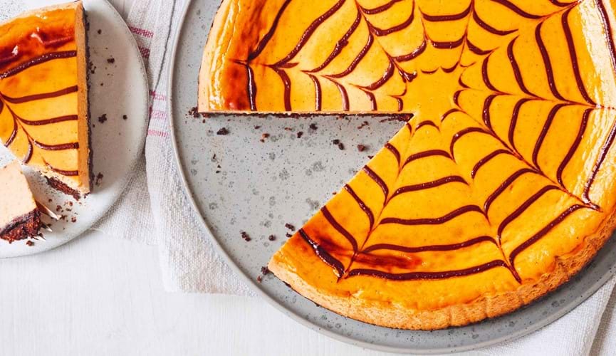 Pumpkin & dark chocolate cheesecake