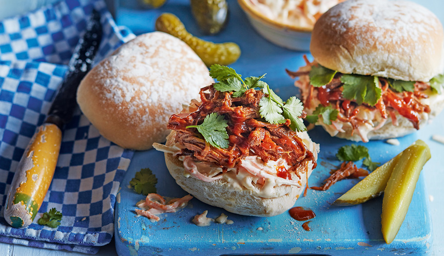 Pulled beef sandwiches