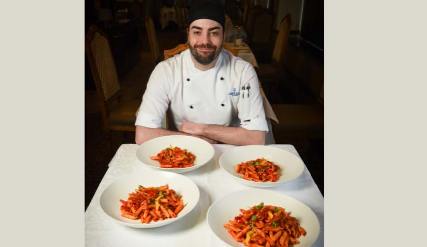 Bernie Donnelly's Chorizo and roast pepper penne