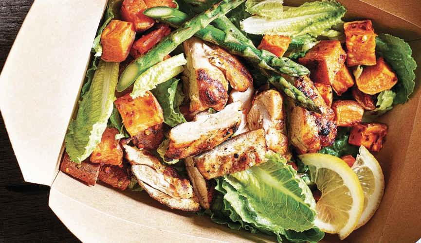 Chicken shawarma salad box