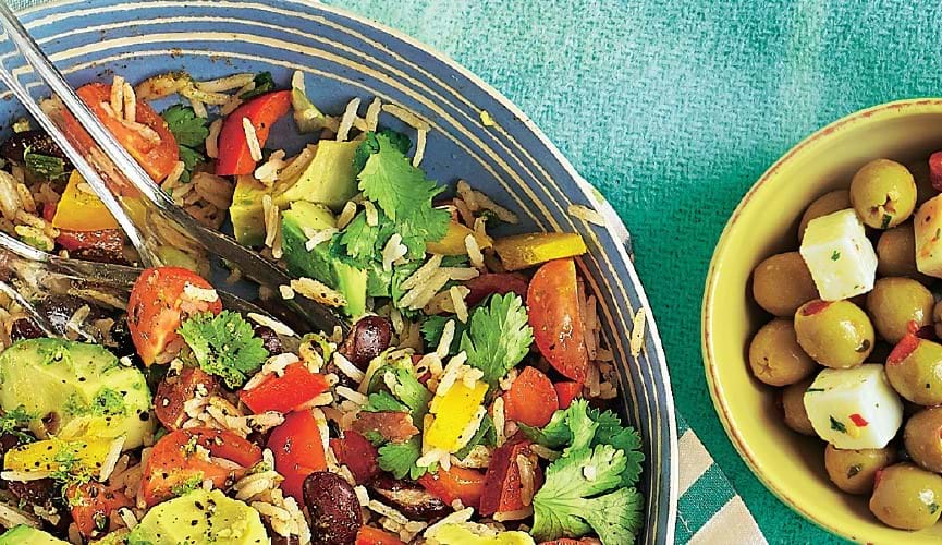 Mexican rainbow salad
