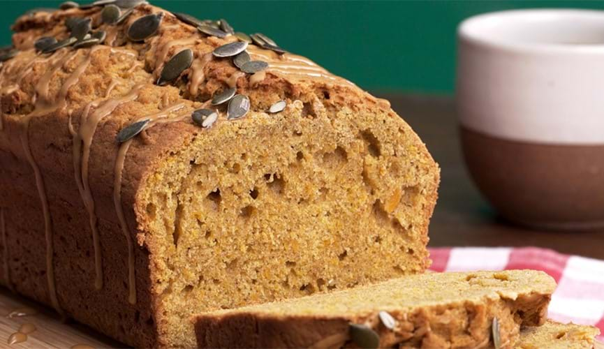 Pumpkin-spiced latte loaf cake