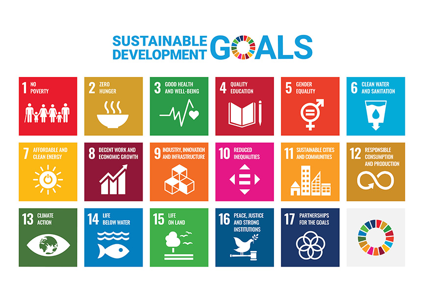 Sustainable development goals icons