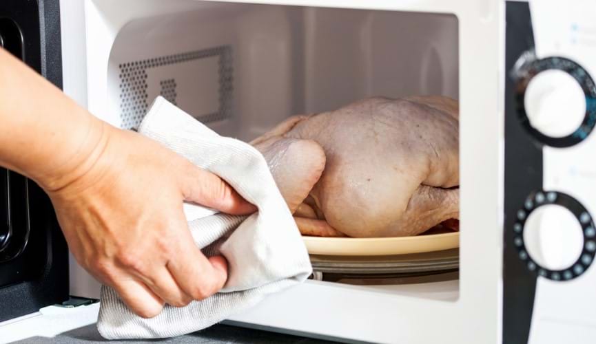 Module - To defrost meat and poultry in the microwave