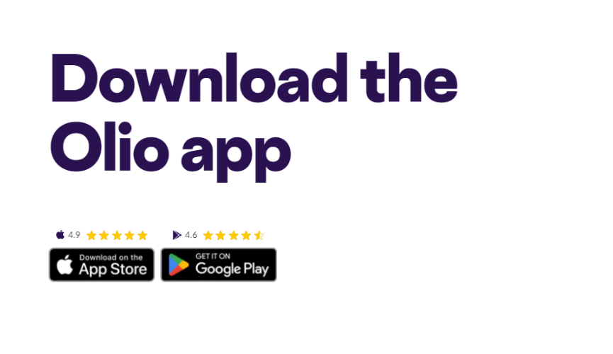 Download the Olio App