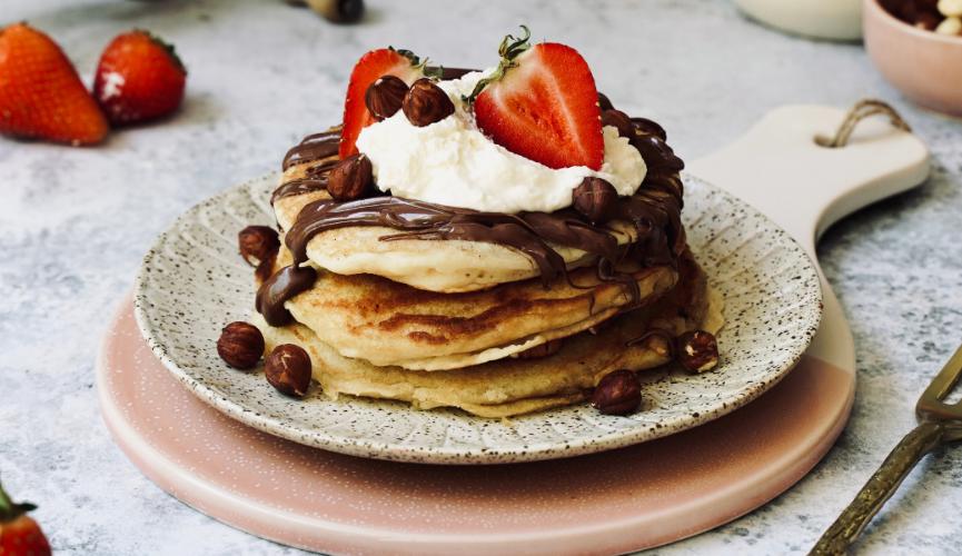 Nutella stuffed pancakes