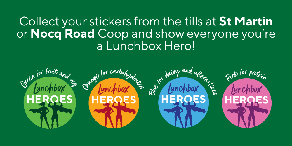 Lunchbox Heroes stickers