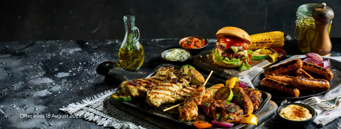 2 for £6.50 on our BBQ range
