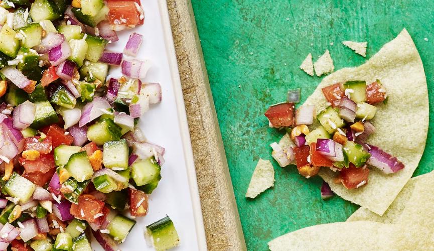 Indian style cucumber salsa